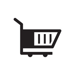 Shopping cart trolley icon 
