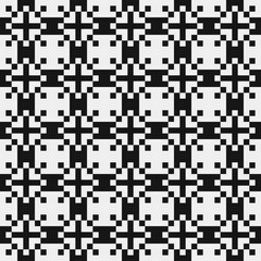 Fototapeta premium Abstract Cross Pattern Dots Logo generative computational art illustration