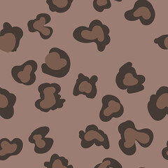 Animal print vector seamless pattern. Hand drawn exotic nature texture background.