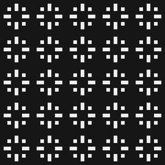 Fototapeta premium Abstract Cross Pattern Dots Logo generative computational art illustration