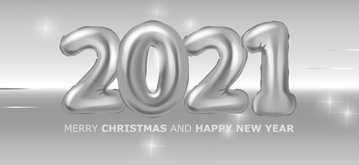 Lettering for fashionable cover designs for new year and Christmas holidays. Christmas invitation template with magic glitter movement.