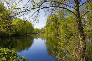 German countryside landscape, Lower Rhine Region