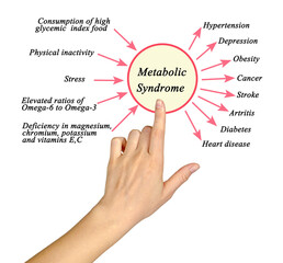 Obraz premium Metabolic Syndrome: causes and consecuences