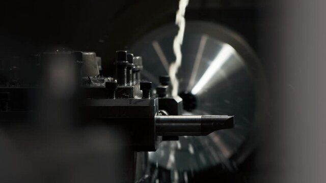 Metal processing machine in a factory