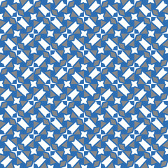 Vector seamless pattern texture background with geometric shapes, colored in blue, grey, white colors.
