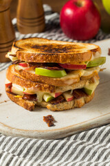 Homemade Bacon Apple Grilled Cheese Panini