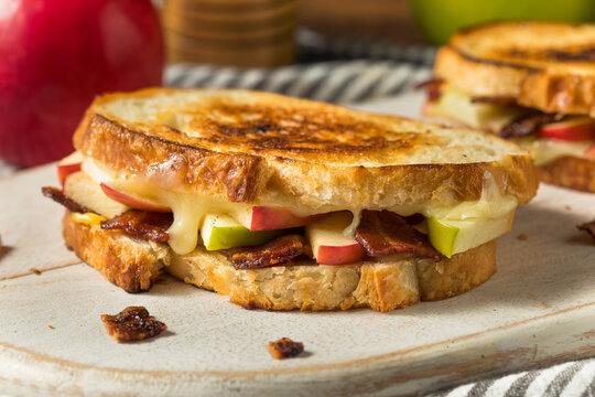 Homemade Bacon Apple Grilled Cheese Panini