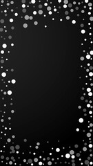 Obraz premium White dots Christmas background. Subtle flying sno