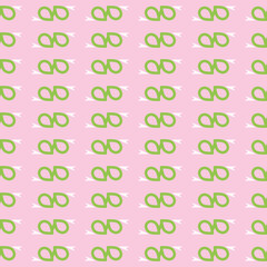 Vector seamless pattern texture background with geometric shapes, colored in pink, green, white colors.