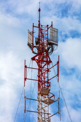 antenna cellular tower and sky