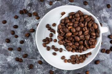 coffee Cup on marble background