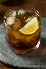 Boozy Refreshing Cuba LIbre Cocktail
