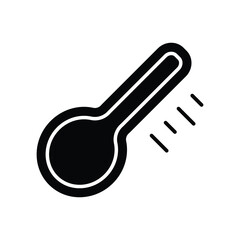 Temperature Thermometer glyph icon