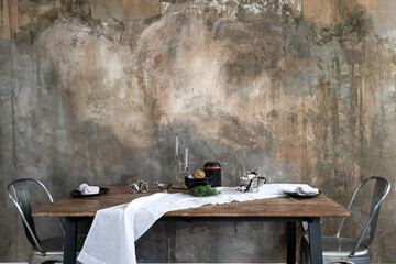 Cozy style kitchen in modern design apartment