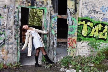 Modèle photo qui s'amuse