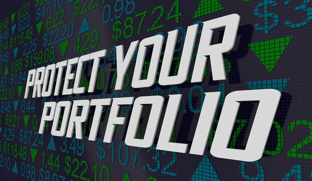 Protect Your Portfolio Stock Market Investment Reduce Risk 3d Illustration
