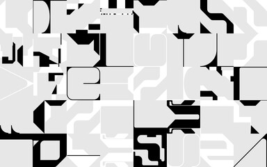 Brutalism Design Abstract Vector Pattern
