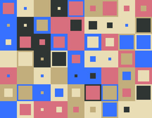 Colorful Geometric Vector Pattern Design