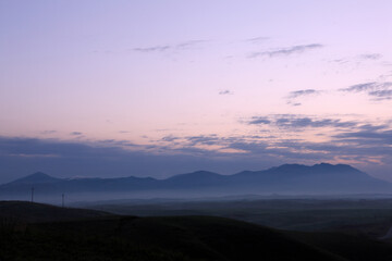 大観峰からの阿蘇の朝