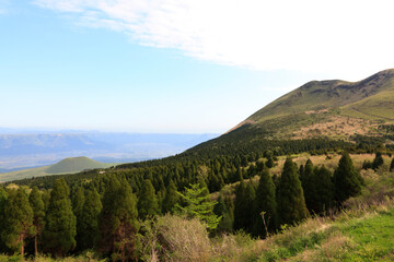 Naklejka premium 阿蘇の風景