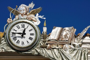 Angel clock on the townhall of Ciudad real, Extremadura - Spain