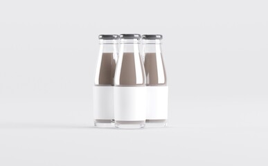 Bottle Milk Mockup 3DIllustration