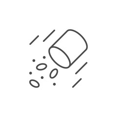 Blood and hematology line outline icon