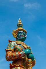 Giant statue in Wat Phra That Doi Kham (Temple of the Golden Mountain)