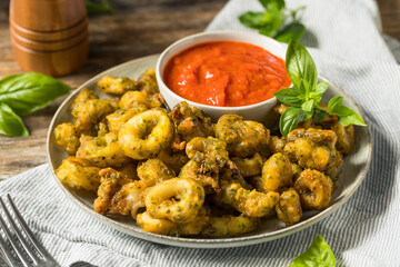 Homemade Deep Fried Calamari Appetizer