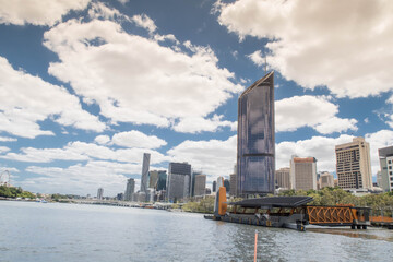 Obraz premium Brisbane City, South Bank, Queensland, Australia