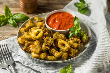 Homemade Deep Fried Calamari Appetizer