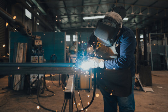 welding in the workshop