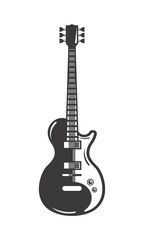 Fototapeta na wymiar electric guitar instrument musical icon