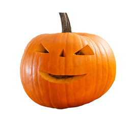 Halloween pumpkin on white background