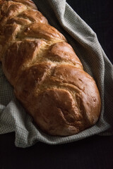 Challah bread loaf