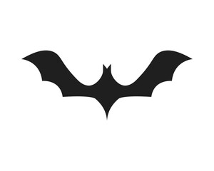 halloween bat flying isolated icon