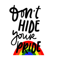 gay signs. Hand lettering for your design.