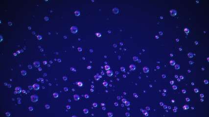 Tiny Modern Abstract Bubbles Background