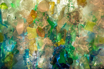 Colorful Plastic Trash Found in the Ocean