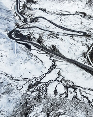 Fototapeta premium Road in Winter Time 