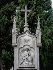 Fototapeta na wymiar Old cemetery in Europe