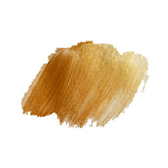 Naklejka premium Gold brush stroke, for leaflets, booklets, postcards. Vector shiny, sparkling element for your designs.