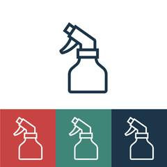 Linear vector icon with sprayer