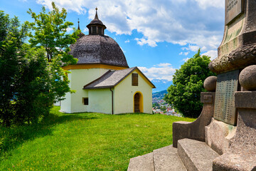 Fototapeta na wymiar Calvary chapel in Arzl, Innsbruck, Tirol. 