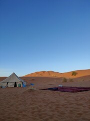 Zelt in der W&uuml;ste von Marokko
