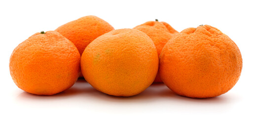 Heap of ripe mandarins.