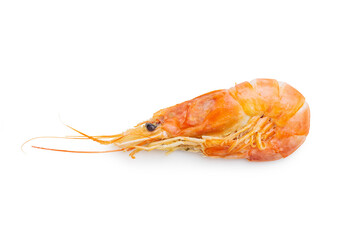 Boiled tiger prawns.  Tasty shrimps.