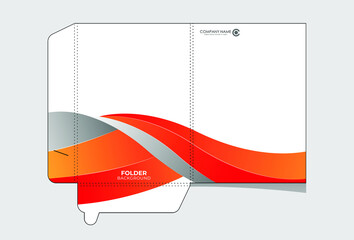 Business folders for documents, Layout designs for storing files, presentations, information, company reports, etc.