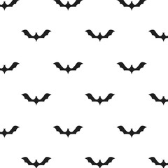 Fototapeta premium halloween bats flying pattern background
