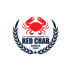 Vector logo, badge, symbol, icon template design for Seafood Restaurant

